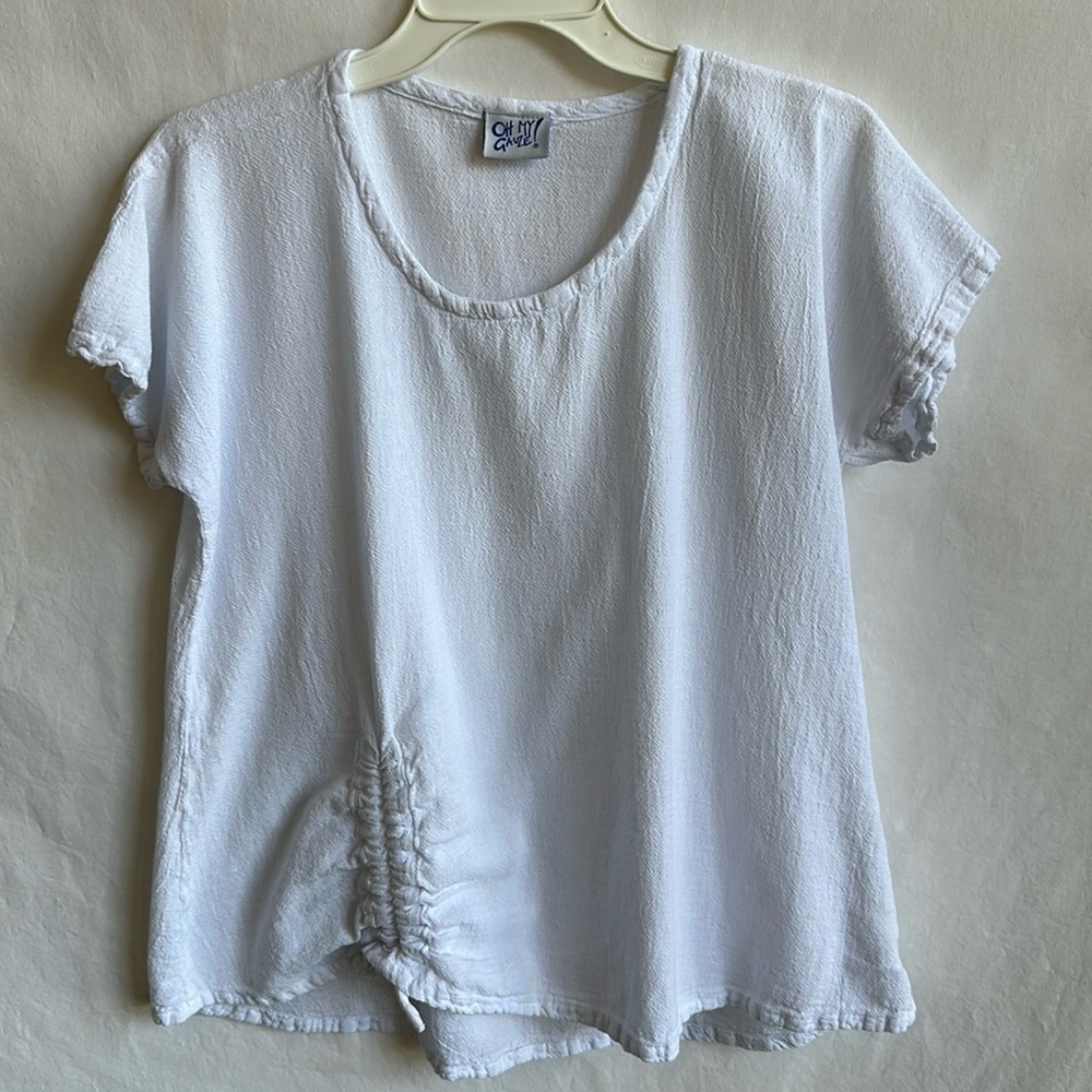 Oh My Gauze! White cotton top, size M/L